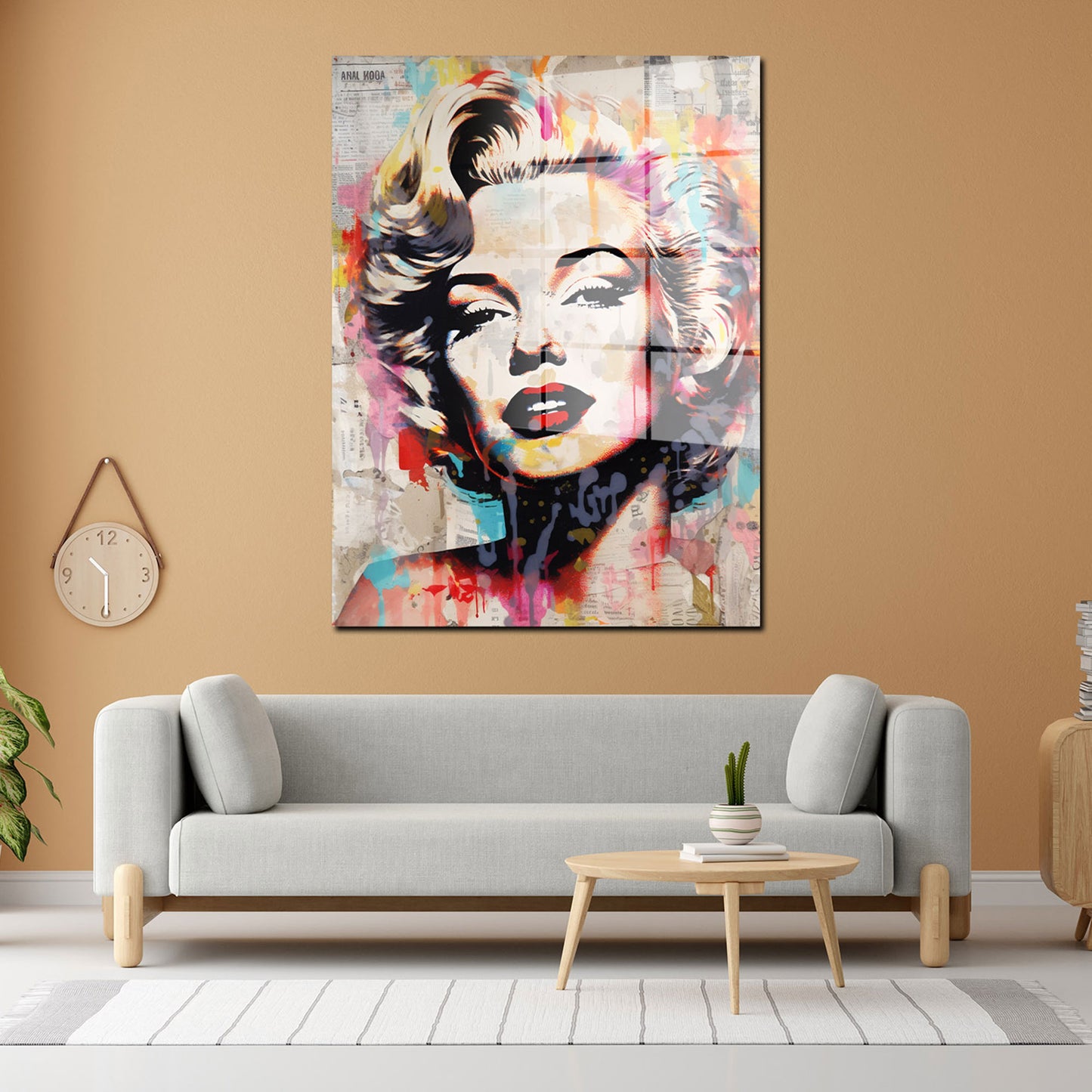 Cool Marilyn News Acrylglasbild Wandbild Bild Wanddeko Wohnzimmer XL