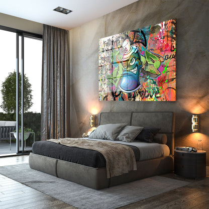 Coole Graffiti Spraydose Acrylglasbild Wandbild Bild Wanddeko Wohnzimmer XL