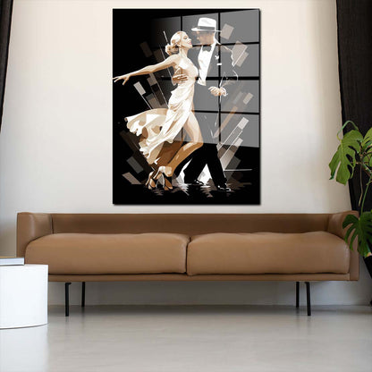 Dance tanzendes Paar Acrylglasbild Wandbild Bild Wanddeko Wohnzimmer XL