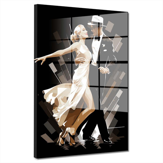 Dance tanzendes Paar Acrylglasbild Wandbild Bild Wanddeko Wohnzimmer XL