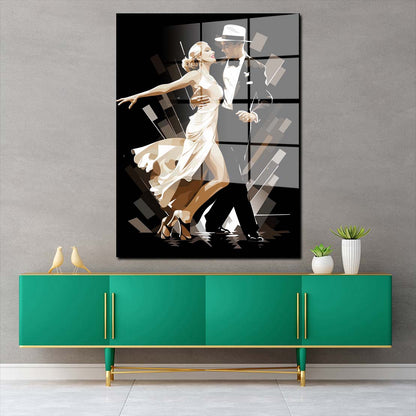 Dance tanzendes Paar Acrylglasbild Wandbild Bild Wanddeko Wohnzimmer XL