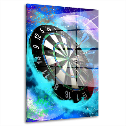Dart-Zielscheibe futuristisch Acrylglasbild Wandbild Bild Wanddeko XL