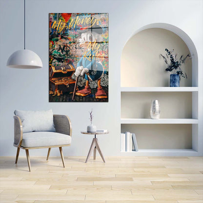 Duck Pop Art My Rules Acrylglasbild Wandbild Bild Wanddeko Wohnzimmer XL