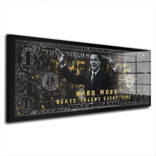 Hard Work Acrylglasbild Wandbild Bild Wanddeko Wohnzimmer XL