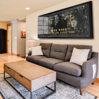 Hard Work Acrylglasbild Wandbild Bild Wanddeko Wohnzimmer XL