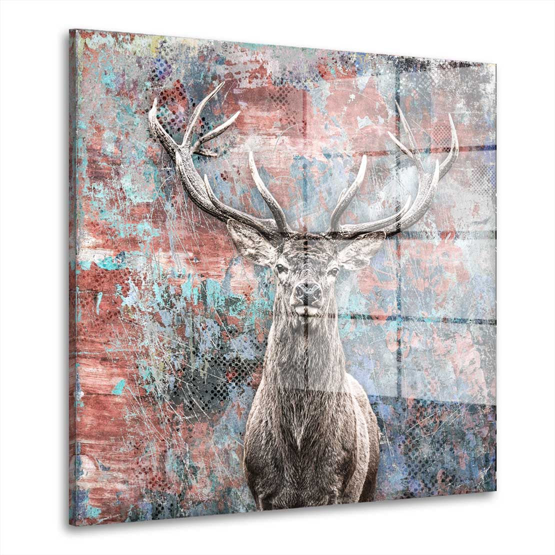 Hirsch wunderschön Acrylglasbild Wandbild Bild Wanddeko Wohnzimmer XL