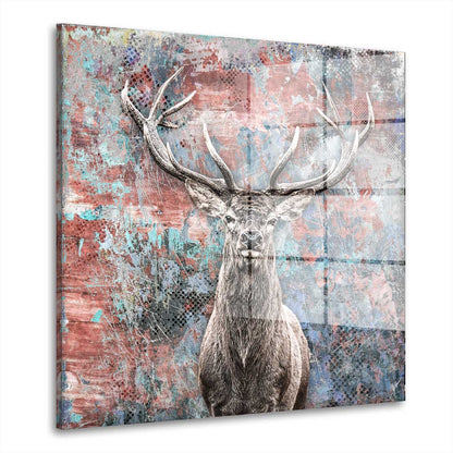 Hirsch wunderschön Acrylglasbild Wandbild Bild Wanddeko Wohnzimmer XL