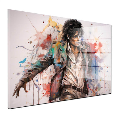 Jackson Pop Art Colour Acrylglasbild Wandbild Bild Wanddeko Wohnzimmer XL