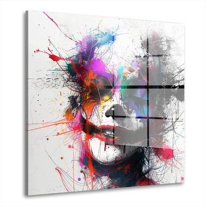 Joker im Pop Art Acrylglasbild Wandbild Bild Wanddeko Wohnzimmer XL