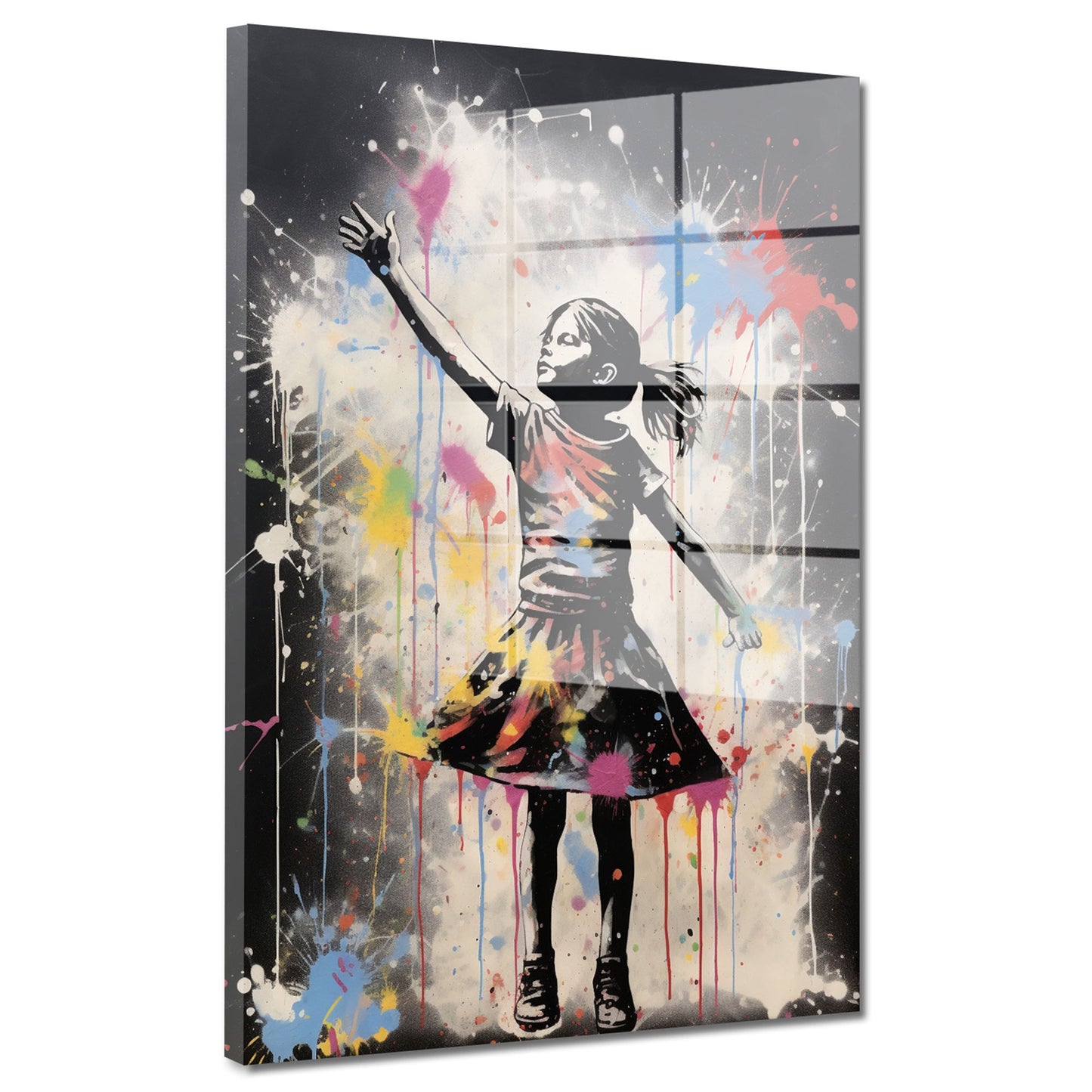 Kleines Mädchen Colour Acrylglasbild Wandbild Bild Wanddeko Wohnzimmer XL