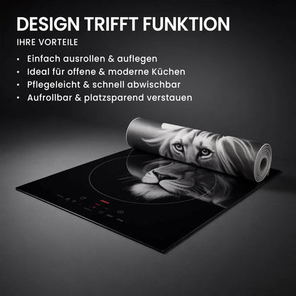 Buddha abstrakt Herdabdeckplatte Vinyl Induktionsschutz Ceranfeld Kochfeld