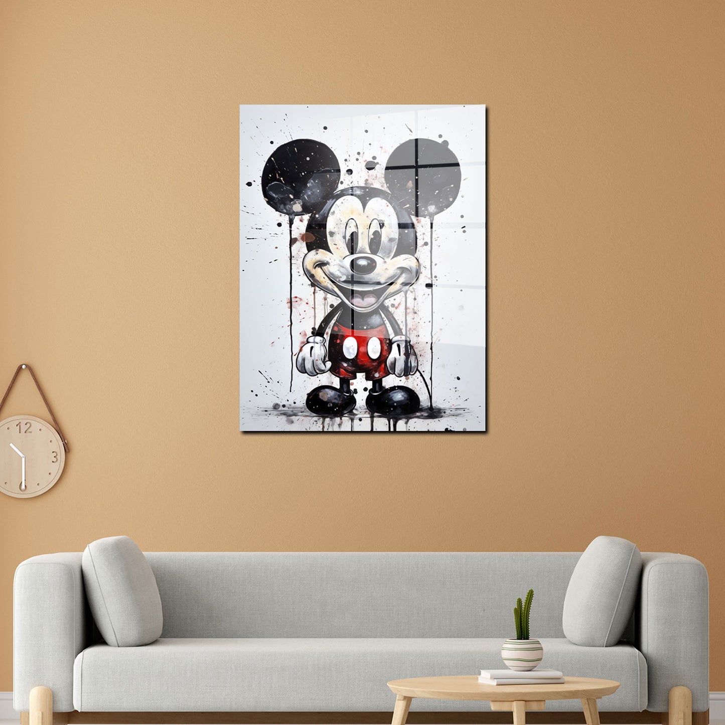 Maus Comic Pop Art Acrylglasbild Wandbild Bild Wanddeko Wohnzimmer XL