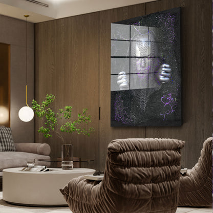 Metallfiguren Metallic Acrylglasbild Wandbild Bild Wanddeko Wohnzimmer XL