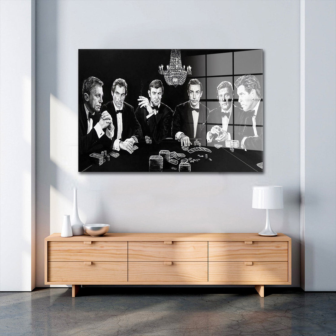 Modern Bond Family Style Kunst Acrylglasbild Wandbild Bild Wanddeko Wohnzimmer XL