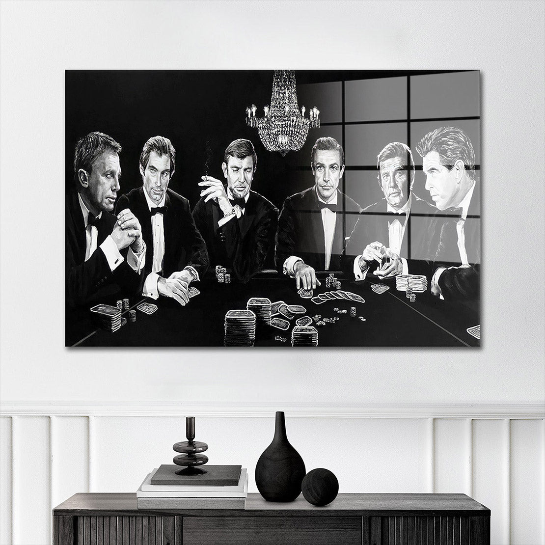 Modern Bond Family Style Kunst Acrylglasbild Wandbild Bild Wanddeko Wohnzimmer XL