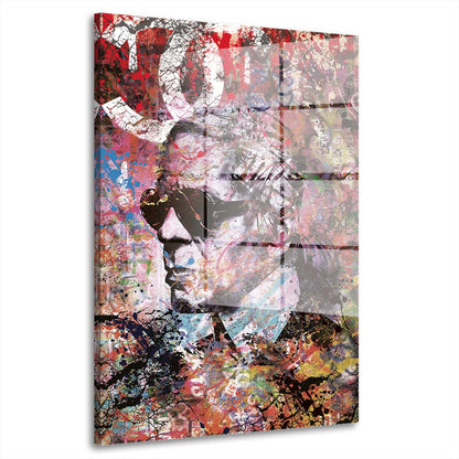 Modern Karl Pop Art Acrylglasbild Wandbild Bild Wanddeko Wohnzimmer XL