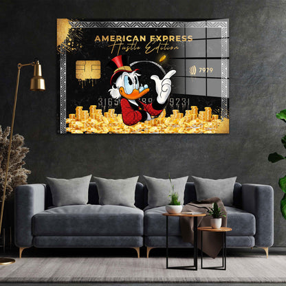 Pop Art Kunst Duck Success Card Acrylglasbild Wandbild Bild Wanddeko Wohnzimmer XL