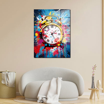 Pop Art Zeit Colour Acrylglasbild Wandbild Bild Wanddeko Wohnzimmer XL