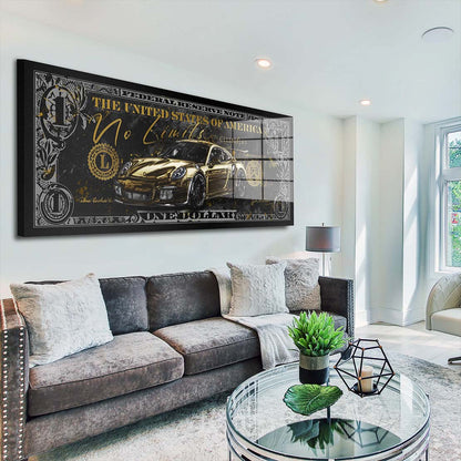 Porsche No Limits Acrylglasbild Wandbild Bild Wanddeko Wohnzimmer XL