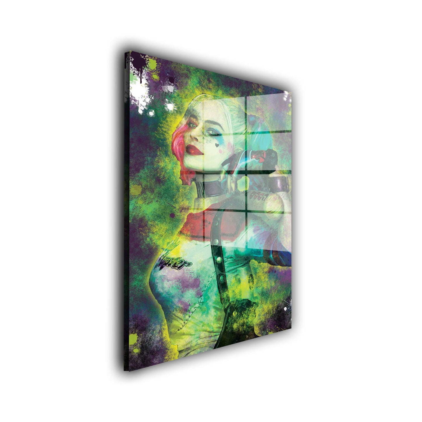 Quinn Abstract Pop Art Acrylglasbild Wandbild Bild Wanddeko Wohnzimmer XL