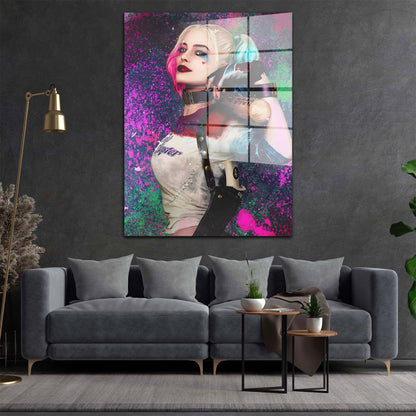 Quinn Baseball Bat Cool Acrylglasbild Wandbild Bild Wanddeko Wohnzimmer XL