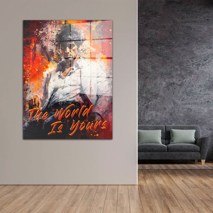 Scarface The World Acrylglasbild Wandbild Bild Wanddeko Wohnzimmer XL