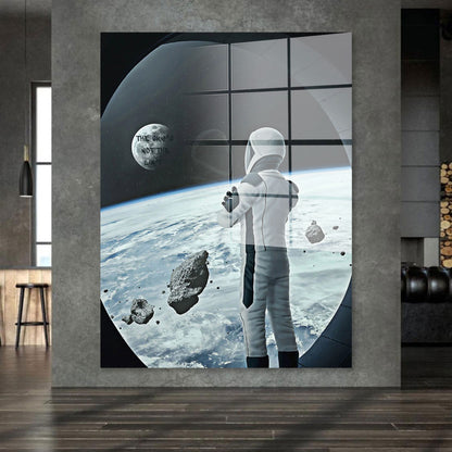 Weltall Space Raumschiff Acrylglasbild Wandbild Bild Wanddeko Wohnzimmer XL