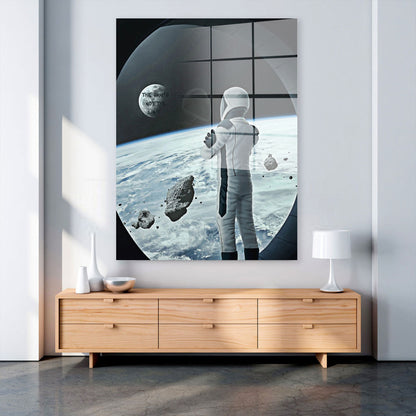 Weltall Space Raumschiff Acrylglasbild Wandbild Bild Wanddeko Wohnzimmer XL