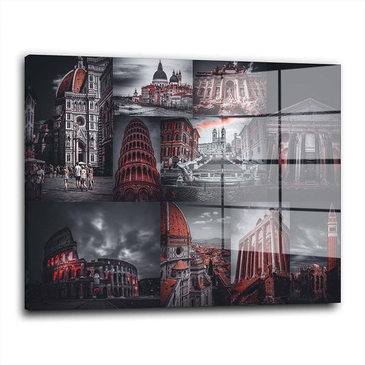 Stadt Rom Italien Beautiful Acrylglasbild Wandbild Bild Wanddeko Wohnzimmer XL