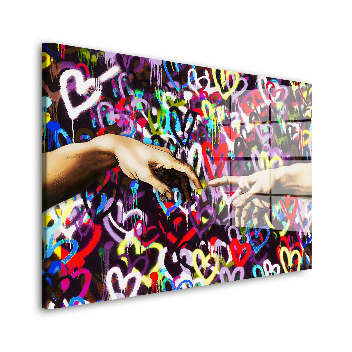 Touch Pop Art Style Acrylglasbild Wandbild Bild Wanddeko Wohnzimmer XL