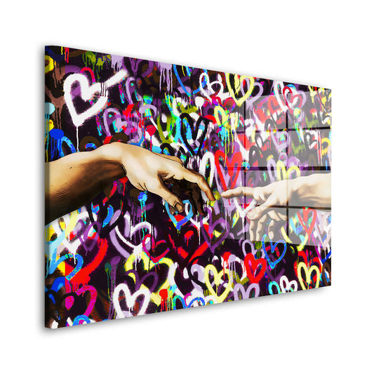 Touch Pop Art Style Acrylglasbild Wandbild Bild Wanddeko Wohnzimmer XL