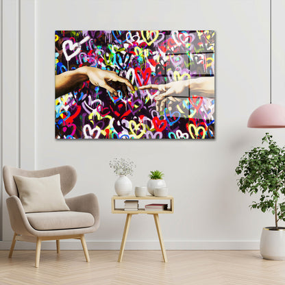 Touch Pop Art Style Acrylglasbild Wandbild Bild Wanddeko Wohnzimmer XL