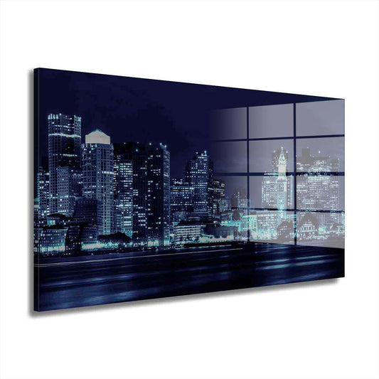 USA New York Manhattan Skyline Acrylglasbild Wandbild Bild Wanddeko XL