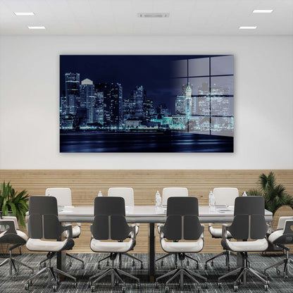 USA New York Manhattan Skyline Acrylglasbild Wandbild Bild Wanddeko XL