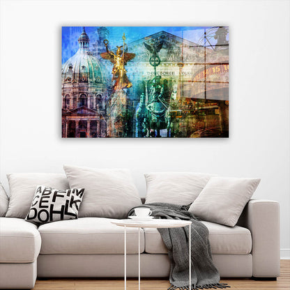 Berlin Pop Art Deutschland Acrylglasbild Wandbild Bild Wanddeko Wohnzimmer XL