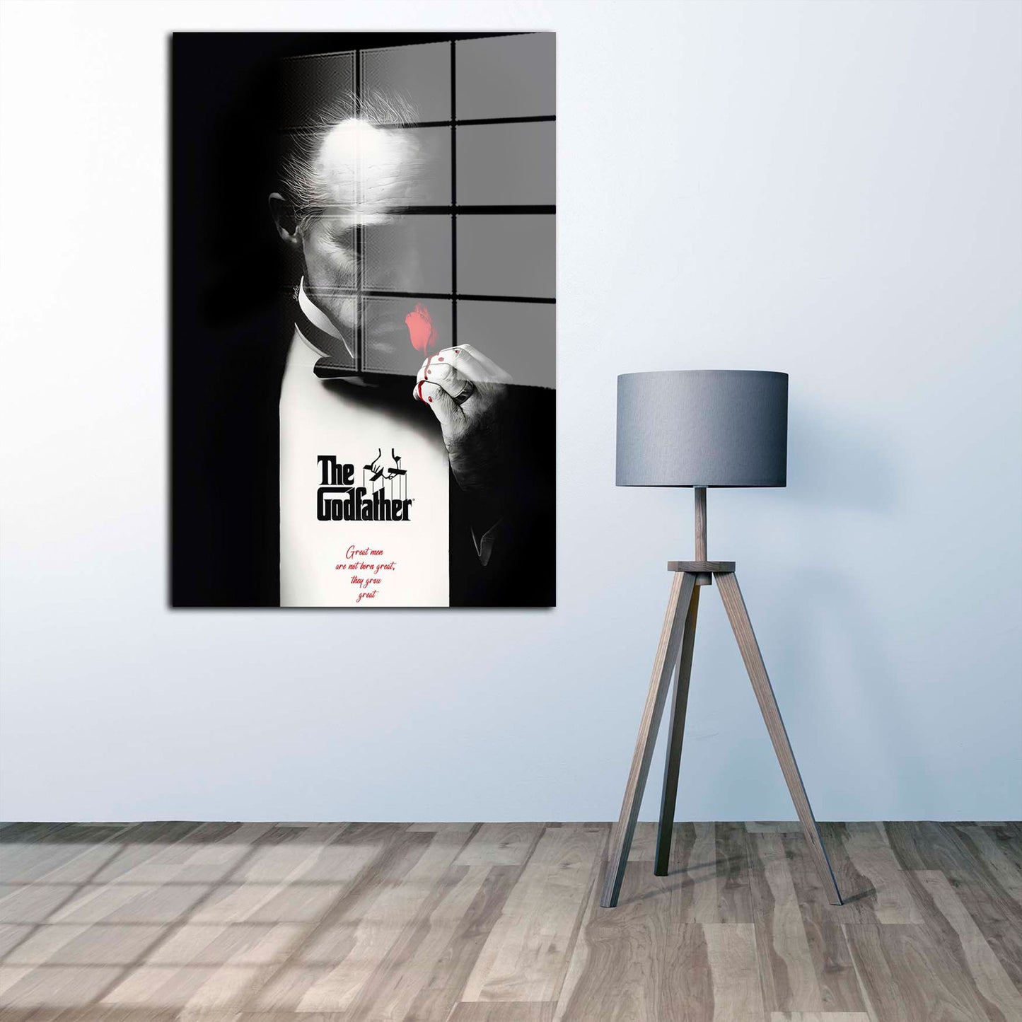 Godfather Mafia Black Edition Acrylglasbild Wandbild Bild Wanddeko Wohnzimmer XL