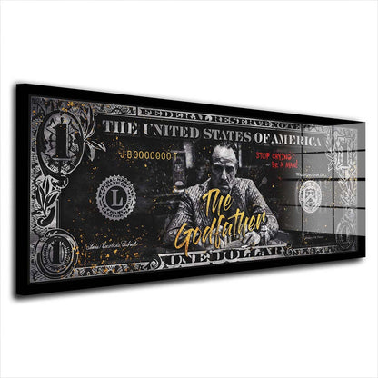 Dollar Pate Style Pop Art Acrylglasbild Wandbild Bild Wanddeko Wohnzimmer XL