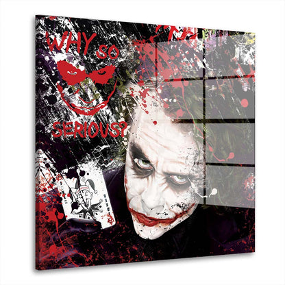 Joker Pop Art Abstract Style Comic Acrylglasbild Wandbild Wanddeko Wohnzimmer XL