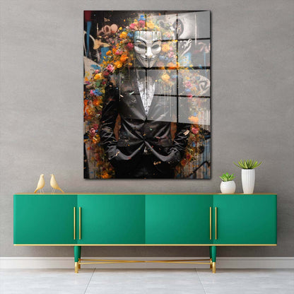 Anonymous Street Art Abstract Acrylglasbild Wandbild Wanddeko Wohnzimmer XL