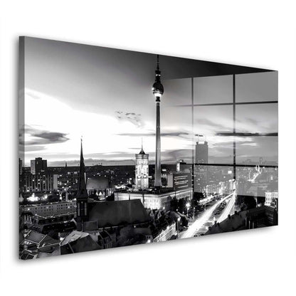 Berlin Skyline Fernsehturm Acrylglasbild Wandbild Bild Wanddeko Wohnzimmer XL