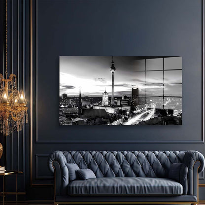Berlin Skyline Fernsehturm Acrylglasbild Wandbild Bild Wanddeko Wohnzimmer XL