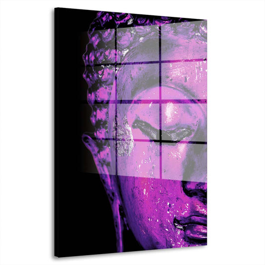 Buddha Colour Edition Acrylglasbild Wandbild Bild Wanddeko Wohnzimmer XL