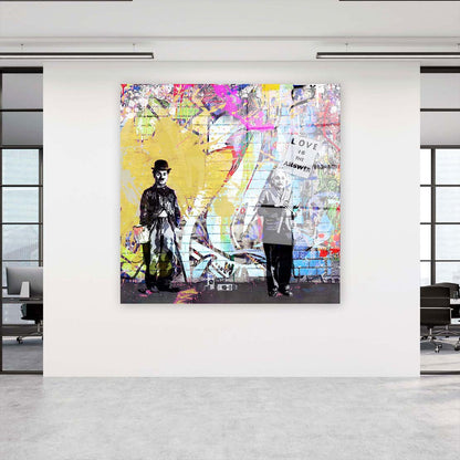 Charlie Pop Art Acrylglasbild Wandbild Bild Wanddeko Wohnzimmer XL