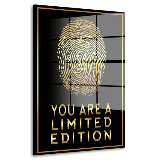 Fingerabdruck You Are A Limited Edition Motivation Acrylglasbild Wanddeko XL