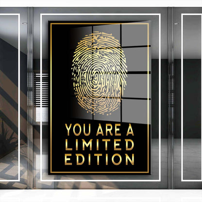 Fingerabdruck You Are A Limited Edition Motivation Acrylglasbild Wanddeko XL