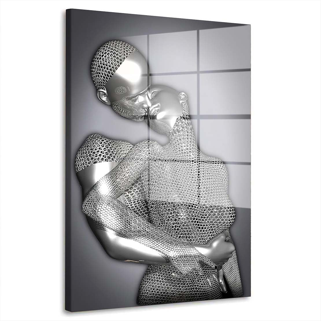 Surrealismus Abstract Two Lovers Acrylglasbild Wandbild Wanddeko Wohnzimmer XL