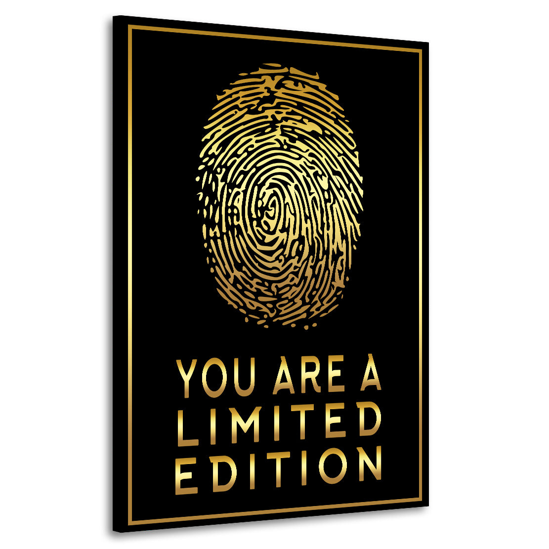 Motivation Fingerabdruck, You Are A Limited Edition Wandbild Leinwandbild Deko