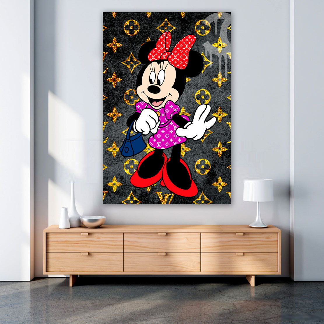 Mouse Pop Art Style Wandbild Leinwandbild Kunstdruck XL Wanddeko