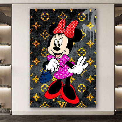 Mouse Pop Art Style Wandbild Leinwandbild Kunstdruck XL Wanddeko