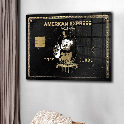 Duck Karte Pop Art Motivation Acrylglasbild Wandbild Bild Wanddeko Wohnzimmer XL